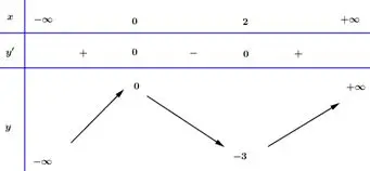 Câu 21: Cho bảng biến thiên của hàm số $y = f\left( x \right)$ sau. Khẳng định nào sau đây đúng?