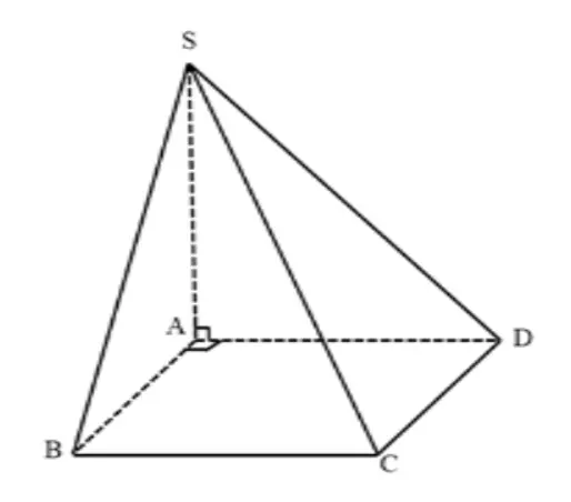 Câu 23: Cho hình chóp $S.ABCD$ có đáy $ABCD$ là hình chữ nhật, $AB=a,AD=a\sqrt{2},$ đường thẳng $SA$ vuông góc với $mp\left( ABCD \right).$ Góc giữa $SC$ và $mp\left( ABCD \right)$ bằng ${{60}^{0}}.$ Tính thể tích khối chóp $S.ABCD$