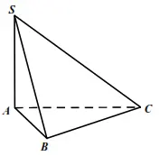 Câu 23: Cho khối chóp $S.ABC$có đáy $ABC$ là tam giác đều cạnh $a$, cạnh $SA=a\sqrt{3}$, hai mặt bên $(SAB)$ và $(SAC)$cùng vuông góc với mặt phẳng $(ABC)$ (tham khảo hình bên). Tính thể tích V của khối hình chóp đã cho