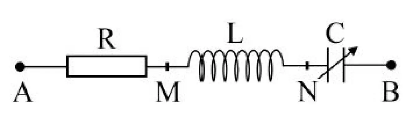 Câu 36: Câu 36. Đặt điện áp $u_{AB} = 30cos100πt (V)$ vào hai đầu đoạn mạch AB như hình bên, trong đó cuộn cảm thuần có độ tự cảm L và tụ điện có điện dung C thay đổi được. Khi $C = C_0$ thì điện áp hiệu dụng giữa hai đầu đoạn mạch MN đạt giá trị cực đại và điện áp hiệu dụng giữa hai đầu đoạn mạch AN là $30\sqrt{2}V$. Khi $C = 0,5C_0$ thì biểu thức điện áp giữa hai đầu cuộn cảm là