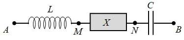 Câu 39: Đặt điện áp $u={{U}_{0}}\cos \left( \omega t \right)$ vào hai đầu đoạn mạch $AB$ như hình bên. Trong đó, cuộn cảm thuần có độ tự cảm $L;$ tụ điện có điện dung $C;$ $X$ là đoạn mạch chứa các phần tử có ${{R}_{1}},\,\,{{L}_{1}},\,\,{{C}_{1}}$ mắc nối tiếp. Biết $2,5{{\omega }^{2}}LC=1$, các điện áp hiệu dụng: ${{U}_{AN}}=120$V; ${{U}_{MB}}=90$V, góc lệch pha giữa ${{u}_{AN}}$ và ${{u}_{MB}}$ là $\frac{5\pi }{12}$. Hệ số công suất của $X$ là