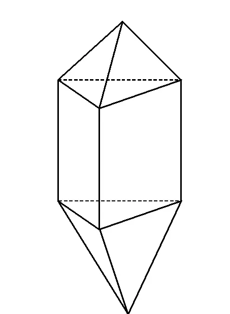 Câu 4: Tìm số mặt của hình đa diện ở hình vẽ bên:
