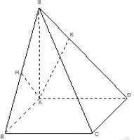 Câu 46: Cho hình chóp S.ABCD có đáy là hình chữ nhật, SA vuông góc với mặt phẳng (ABCD). Gọi H, K lần lượt là hình chiếu vuông góc của A lên các đường thẳng SB và SD. Biết $\angle HAK = 40^0.$ Góc giữa hai mặt phẳng (SBC) và (SCD) bằng